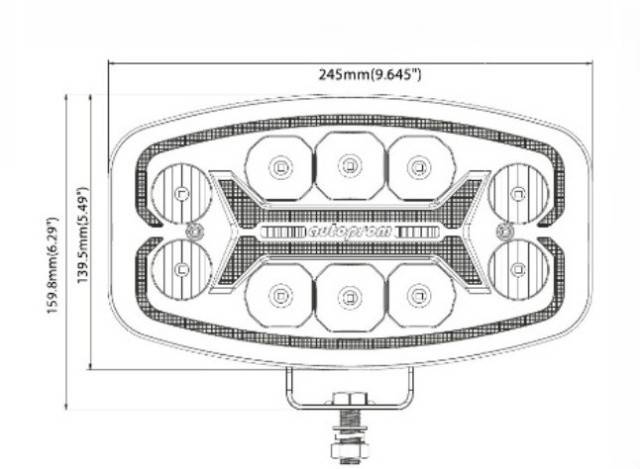 Proiector LED dreptunghiular 10/24V
