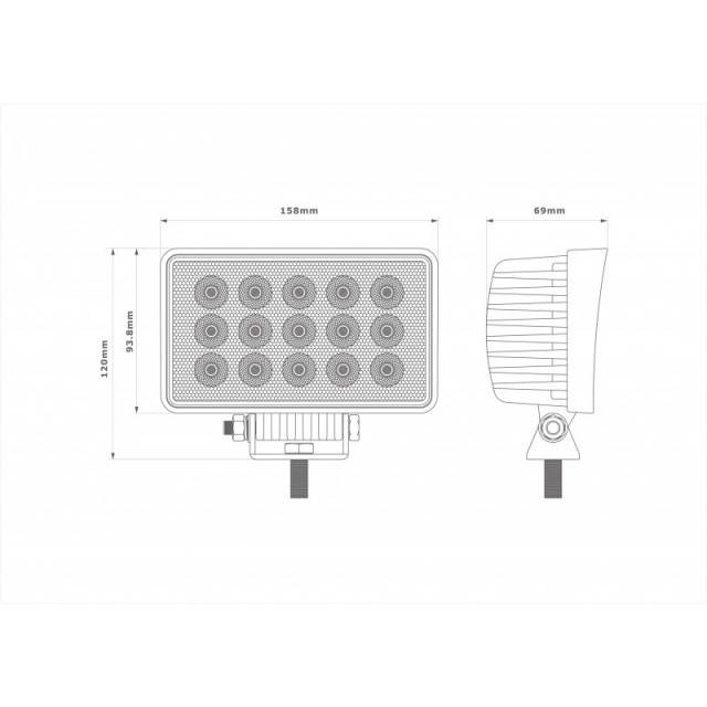 Proiector LED dreptunghiular 45W
