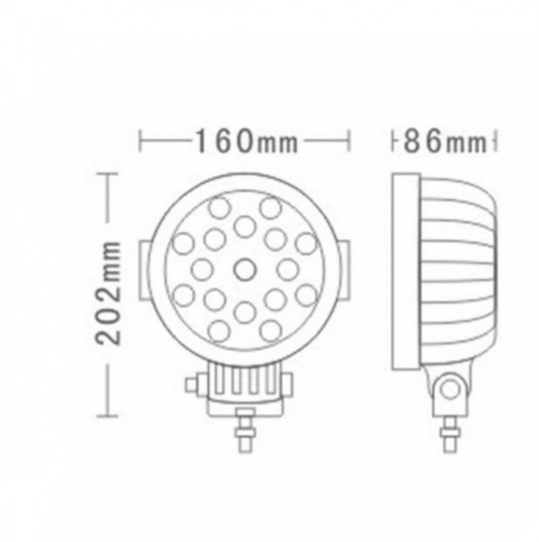 Proiector LED rotund 51W