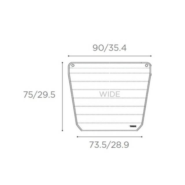 Protectie portbagaj pentru cusca auto caini Thule Allax Wide