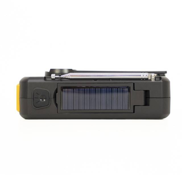 Radio portabil PNI DYN300, cu dinam, incarcare solara, lanterna, powerbank 4000 mAh, SOS, IPX3, orange