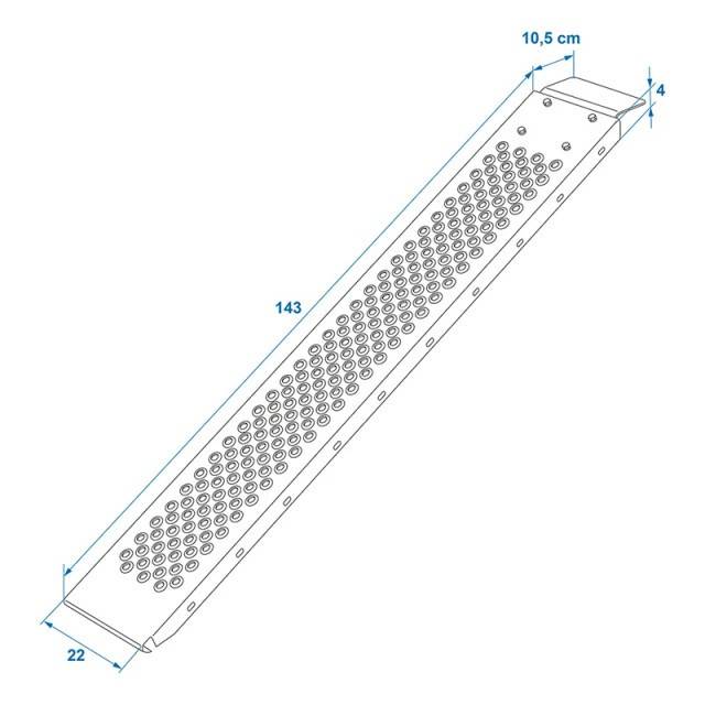 Rampa de incarcare otel 150 x 22.5 x 4.7 cm