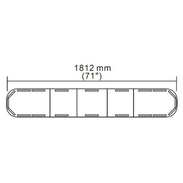 Rampa girofar led 310W - 1812x300x97mm