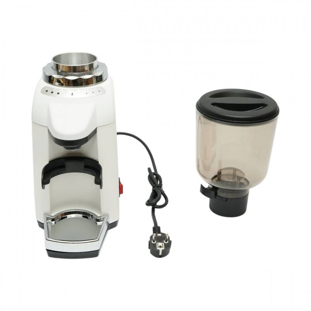 Rasnita electrica de cafea automata 180W, 220V, reglaj macinare 80 trepte, bavuri plate 50mm, recipient boabe 500g