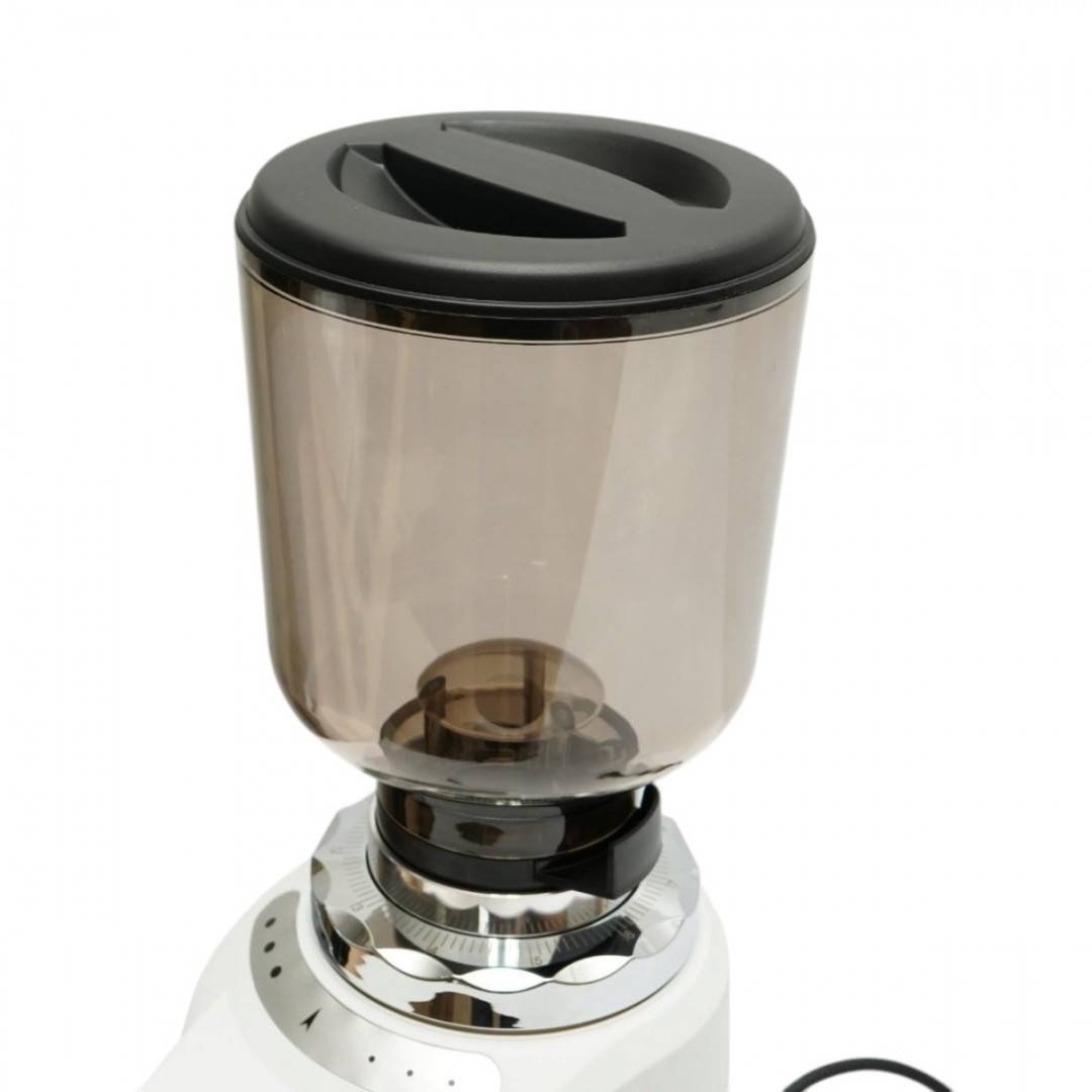 Rasnita electrica de cafea automata 180W, 220V, reglaj macinare 80 trepte, bavuri plate 50mm, recipient boabe 500g