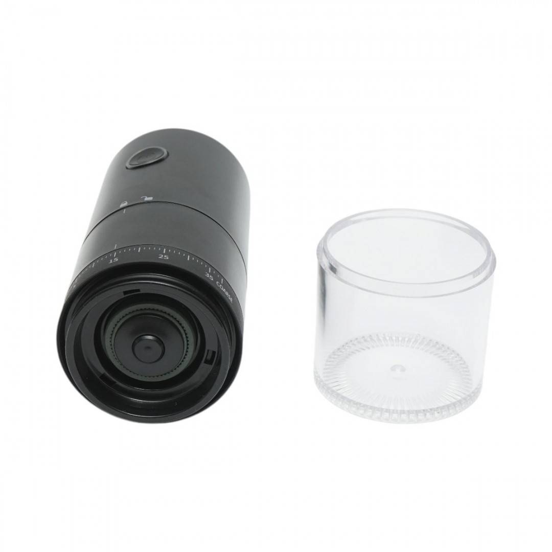Rasnita electrica de cafea portabila cu acumulator 2000mAh, 30W, reglaj macinare 38 trepte, capacitate 25g/120ml, reincarcabila USB Type-C