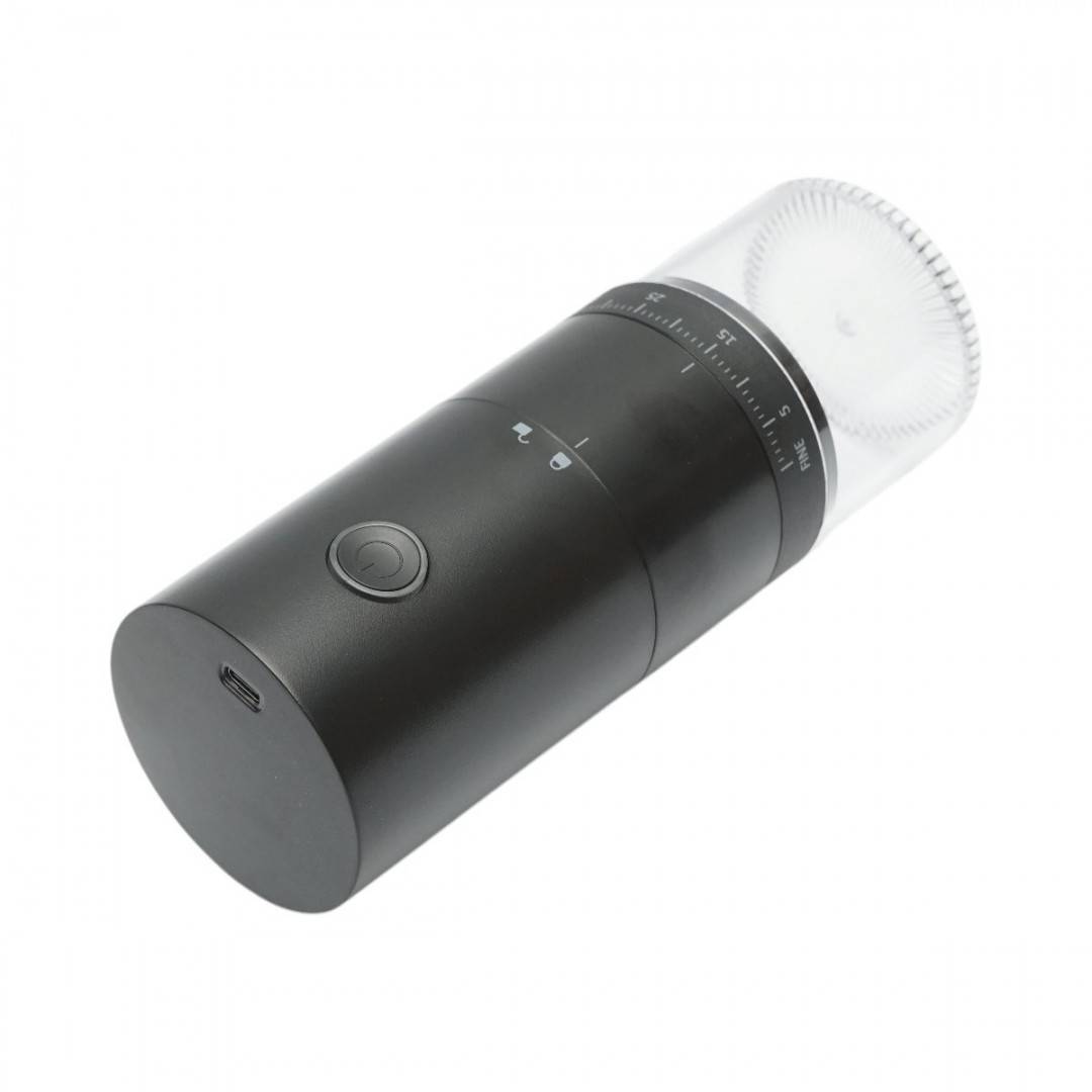 Rasnita electrica de cafea portabila cu acumulator 2000mAh, 30W, reglaj macinare 38 trepte, capacitate 25g/120ml, reincarcabila USB Type-C