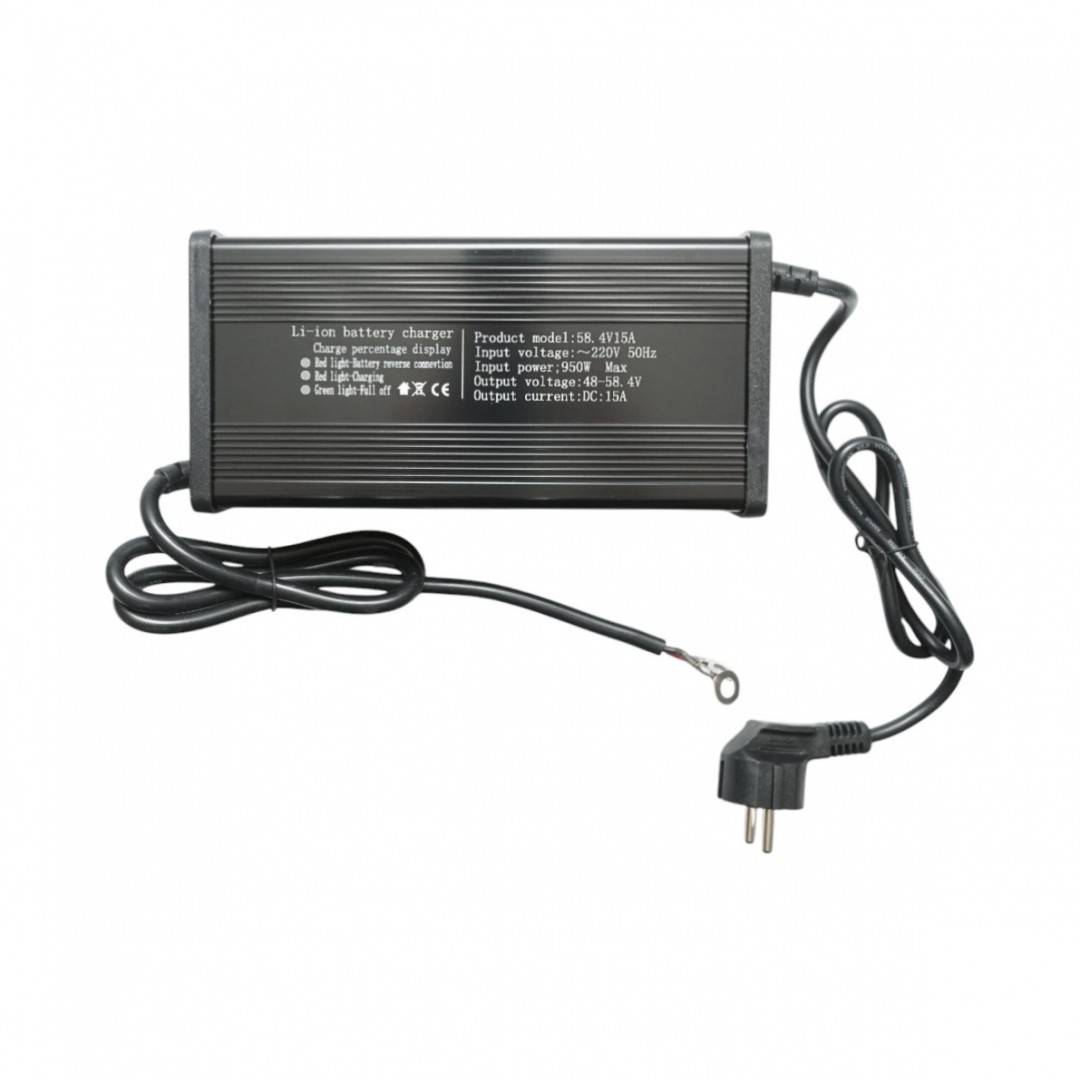 Redresor, incarcator smart baterie Li-ion 51.2V, 15A cu afisaj digital