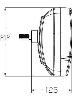 Reflector cu semnalizator 12V