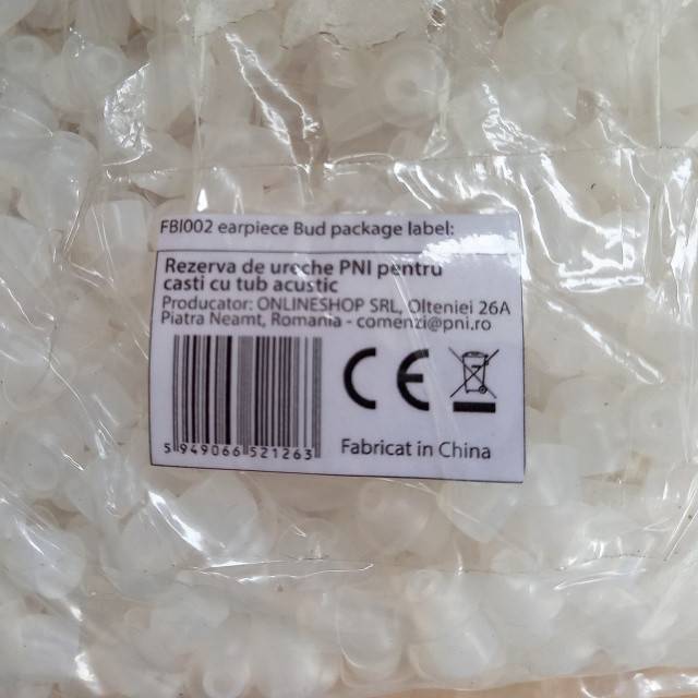 Rezerva de ureche PNI pentru casti cu tub acustic