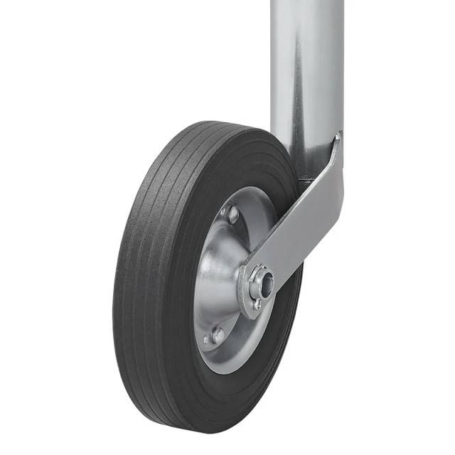 Roata de sprijin / manevra, teava de 48mm / anvelopa cauciuc plin 200 x 50 mm