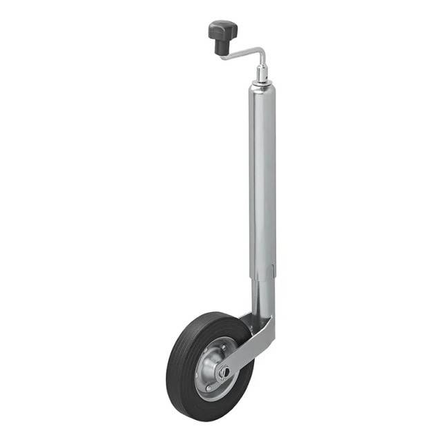 Roata de sprijin / manevra, teava de 48mm / anvelopa cauciuc plin 200 x 50 mm