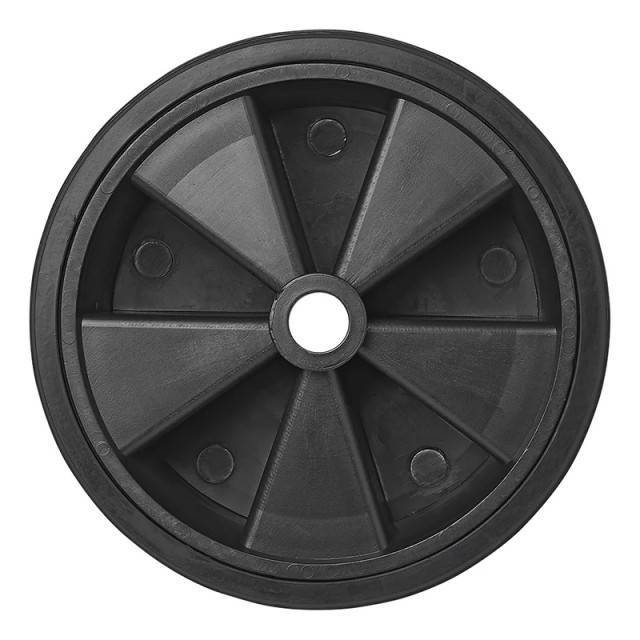 Roata pentru protap, janta plastic cu cauciuc solid 220x70mm