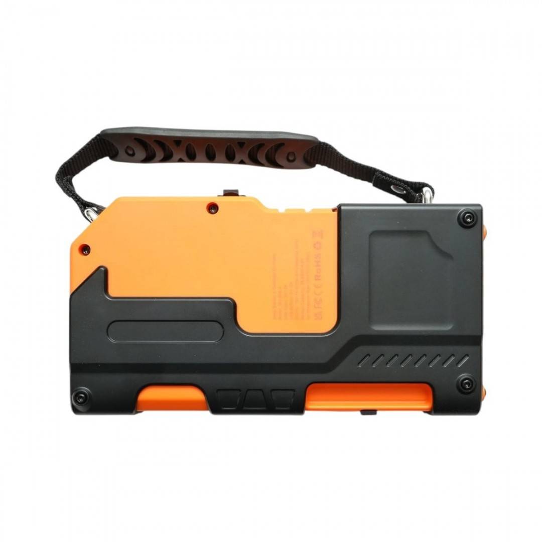 Robot pornire auto cu compresor aer portabil digital 150PSI, 12V, 120W, baterie Li-ion 8000mAh, Power Bank, lanterna LED, port USB/USB-C Breckner