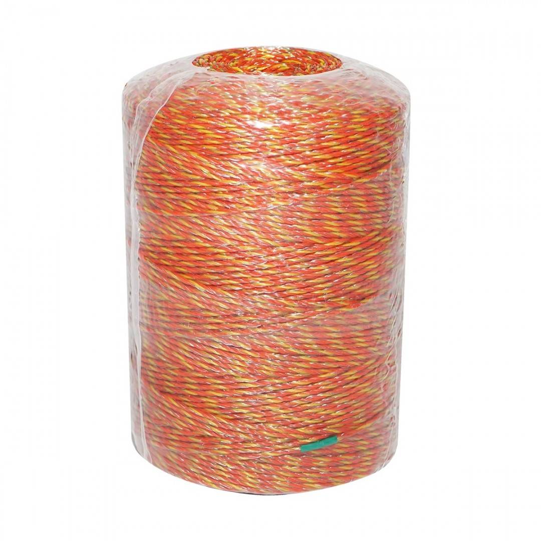 Rola fir galben-rosu fi 2mm 6x0.16mm SS, 500m gard electric, rezistenta 5.5 Ohm Bourget