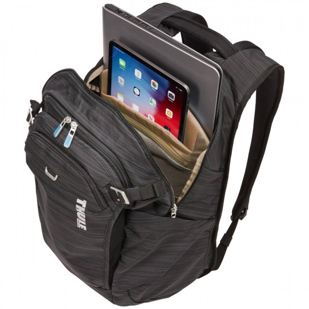Rucsac urban cu compartiment laptop, Thule, Construct, 24L, Black
