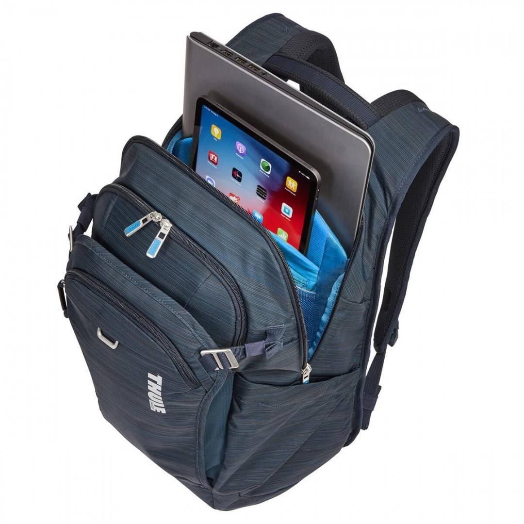 Rucsac urban cu compartiment laptop, Thule, Construct, 24L, Carbon Blue, model 2026