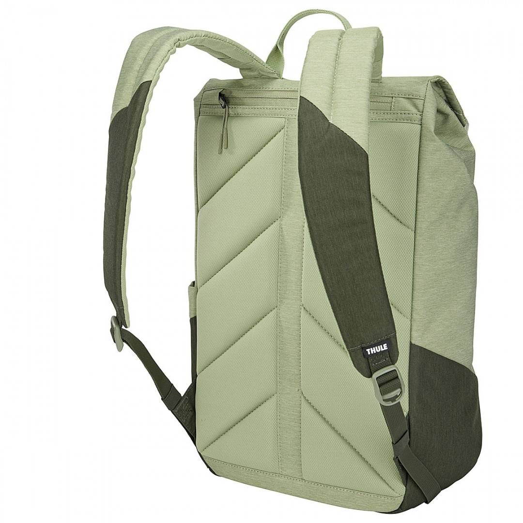 Rucsac urban cu compartiment laptop, Thule, Lithos, 16L, Quiet green