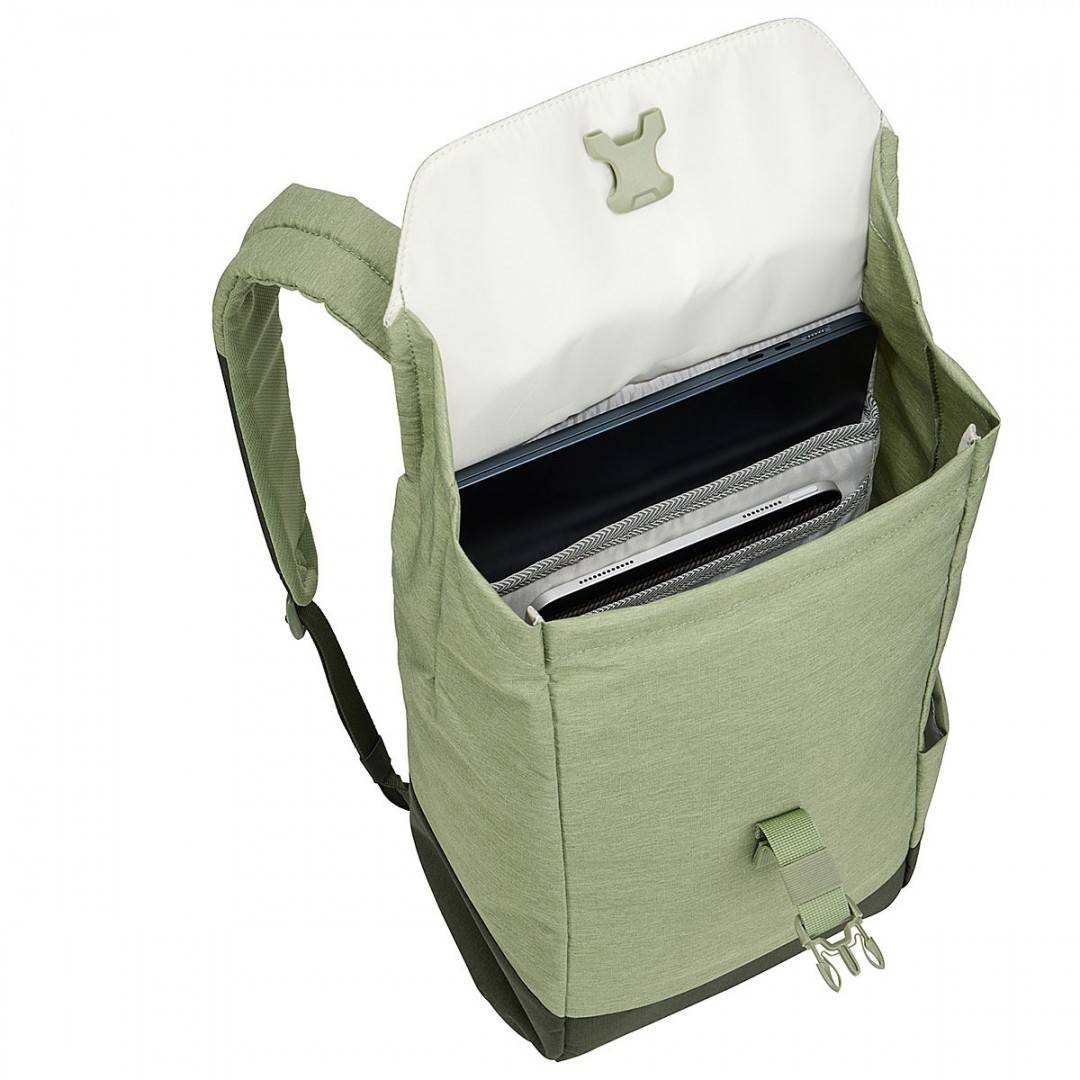 Rucsac urban cu compartiment laptop, Thule, Lithos, 16L, Quiet green