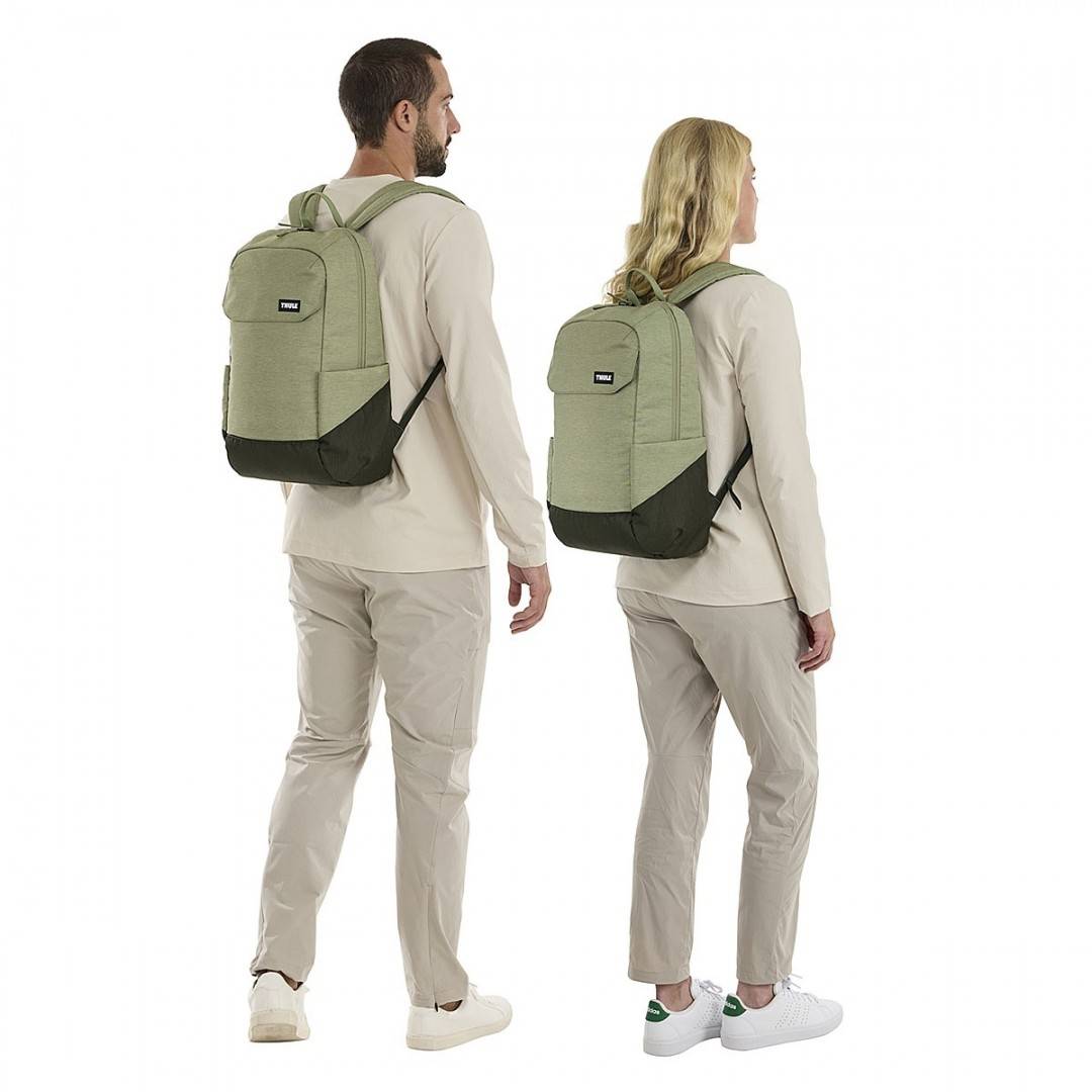 Rucsac urban cu compartiment laptop, Thule, Lithos, 20L, Quiet Green