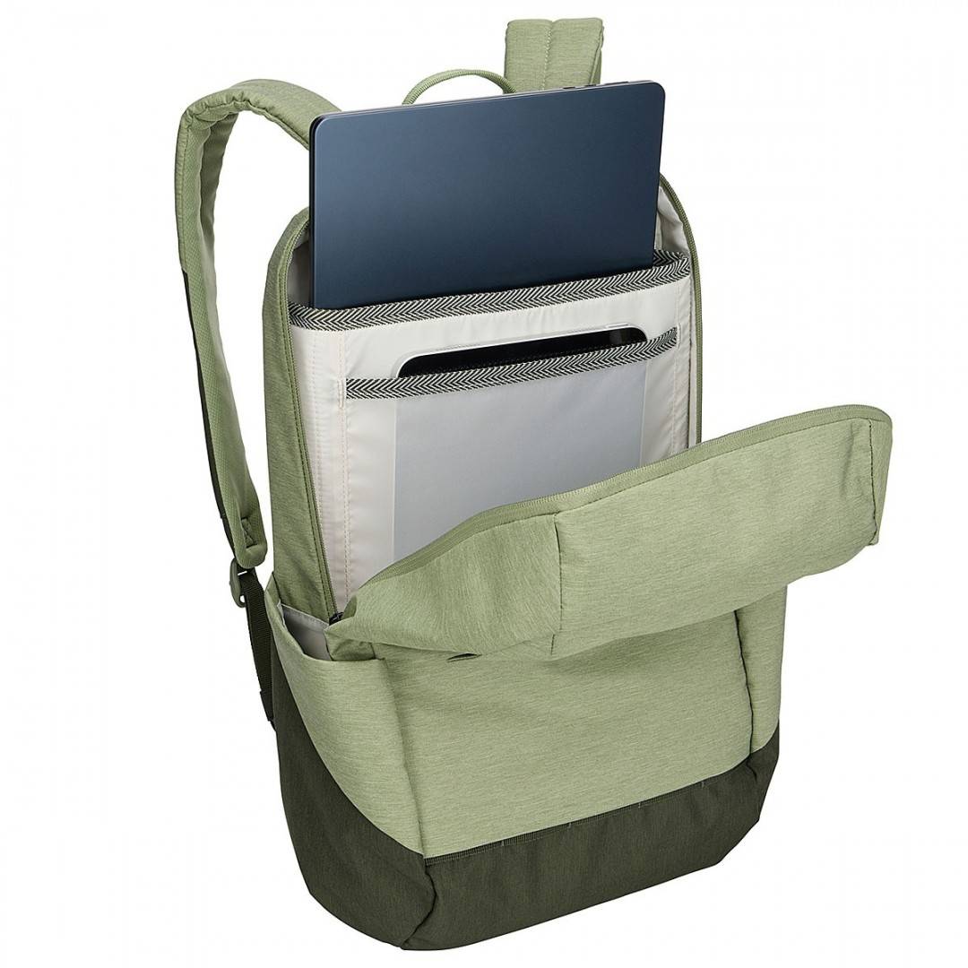 Rucsac urban cu compartiment laptop, Thule, Lithos, 20L, Quiet Green