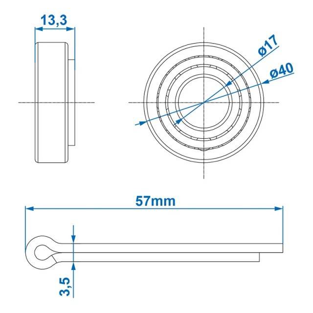 Rulment 30203 17x40x13.2