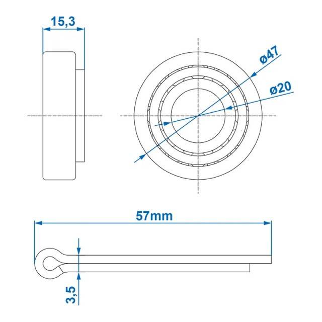 Rulment 30204 20x47x15.2