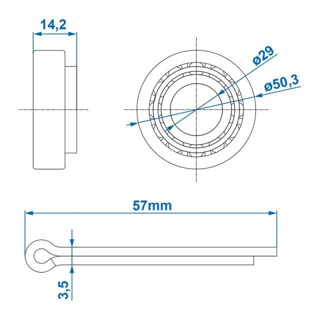 Rulment 45449/45410 29x50.3x15.5