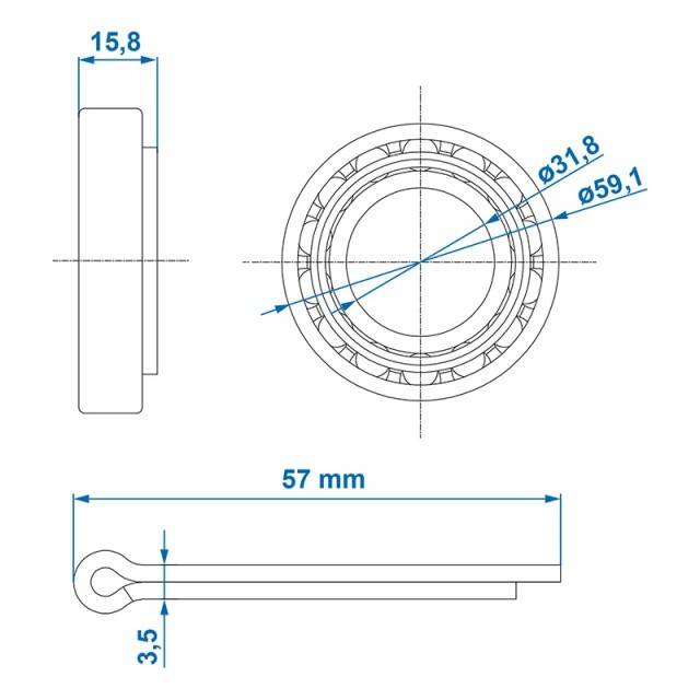 Rulment 67048/67010 31.75x59.13x15.87