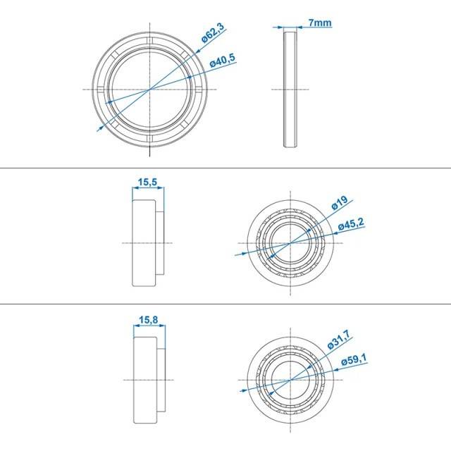Rulment compatibil AL-KO 2035/2050/2051