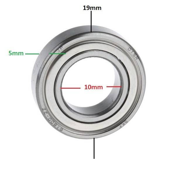 Rulment roata masina tuns gazon Husqvarna (61800- 2Z)