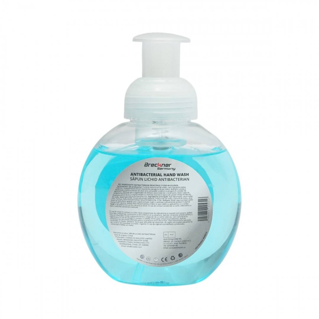 Sapun lichid spuma Aloe Vera antibacterian 99.9% 300ml Breckner Germany