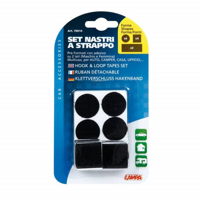 Scai cu adeziv, velcro set 12buc Lampa