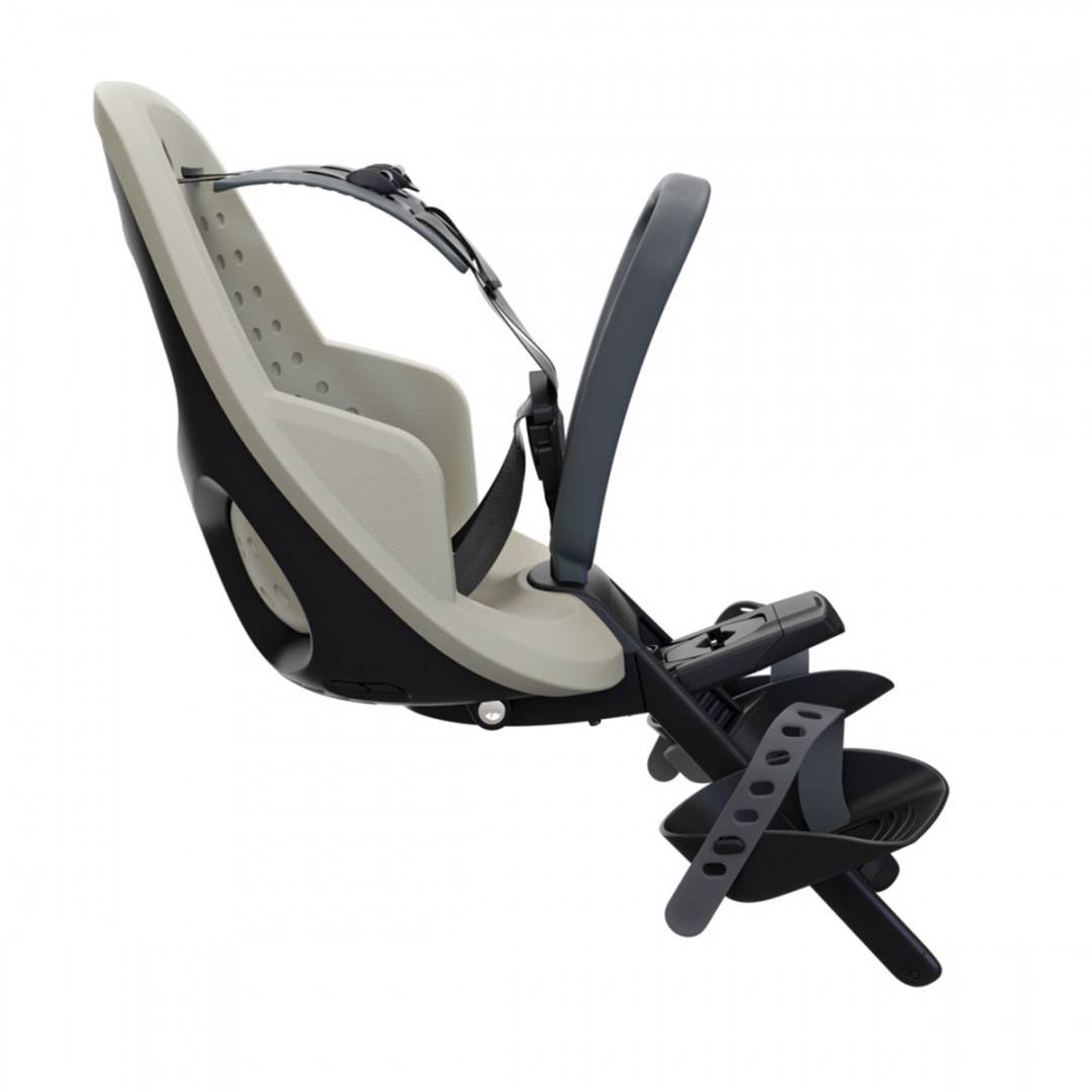 Scaun pentru copii, cu montare pe bicicleta in fata - Thule Yepp 2 Mini Front mounted, Soft Sand