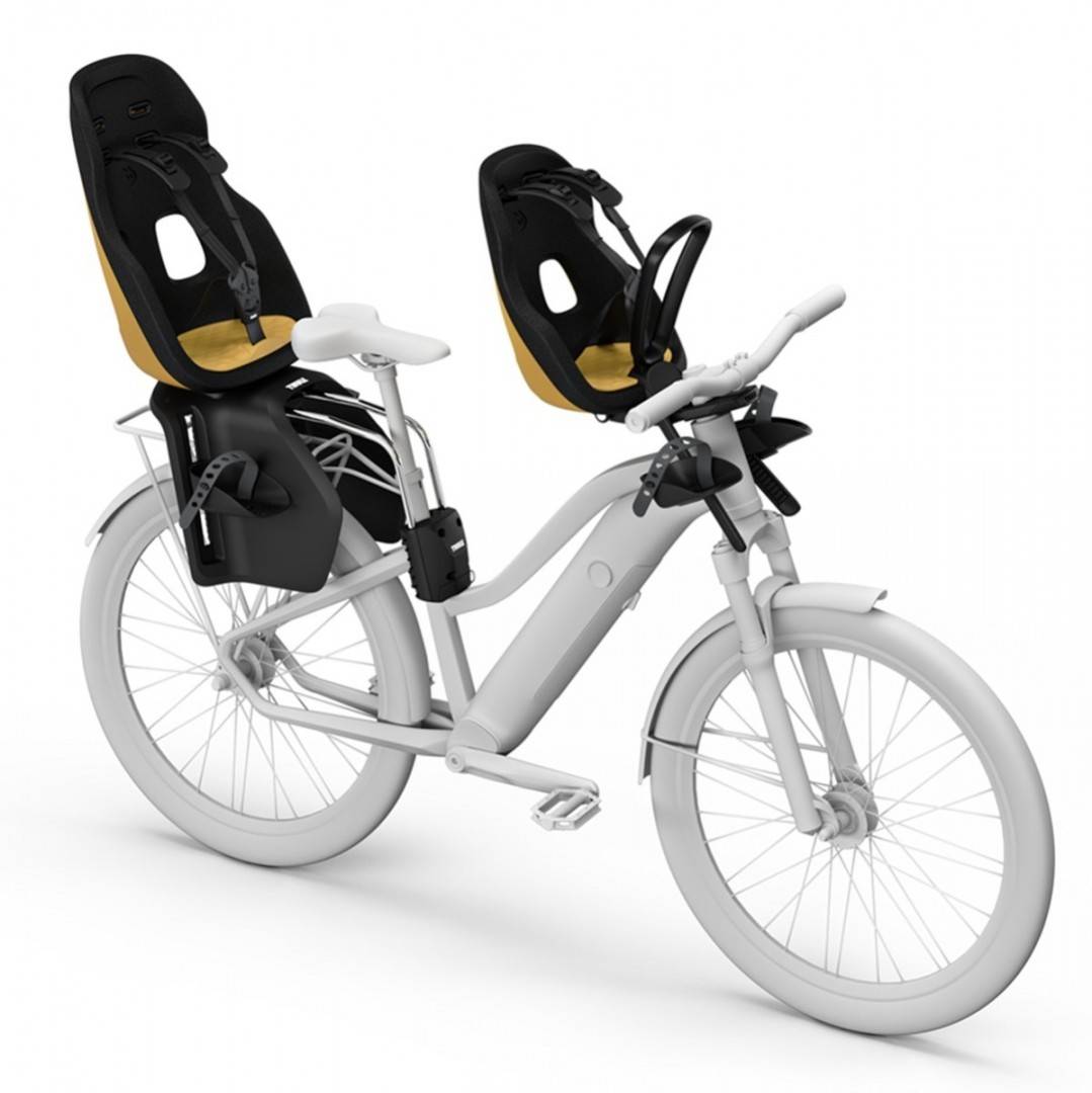 Scaun pentru copii, cu montare pe bicicleta in fata - Thule Yepp Nexxt 2 Mini Front mounted, Burnished Yellow