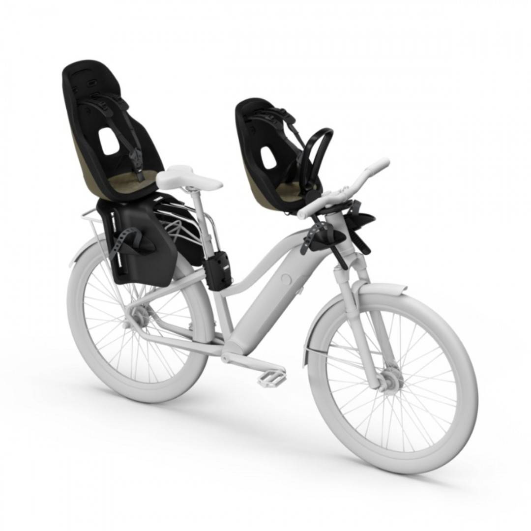 Scaun pentru copii, cu montare pe bicicleta in spate - Thule Yepp 2 Maxi Frame mounted, Deep Khaki