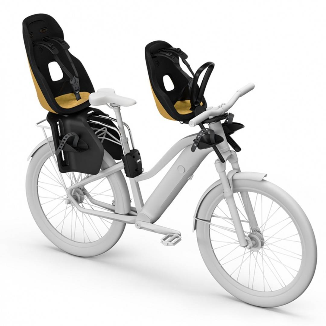 Scaun pentru copii, cu montare pe bicicleta in spate - Thule Yepp Nexxt 2 Maxi Frame mounted, Burnished Yellow