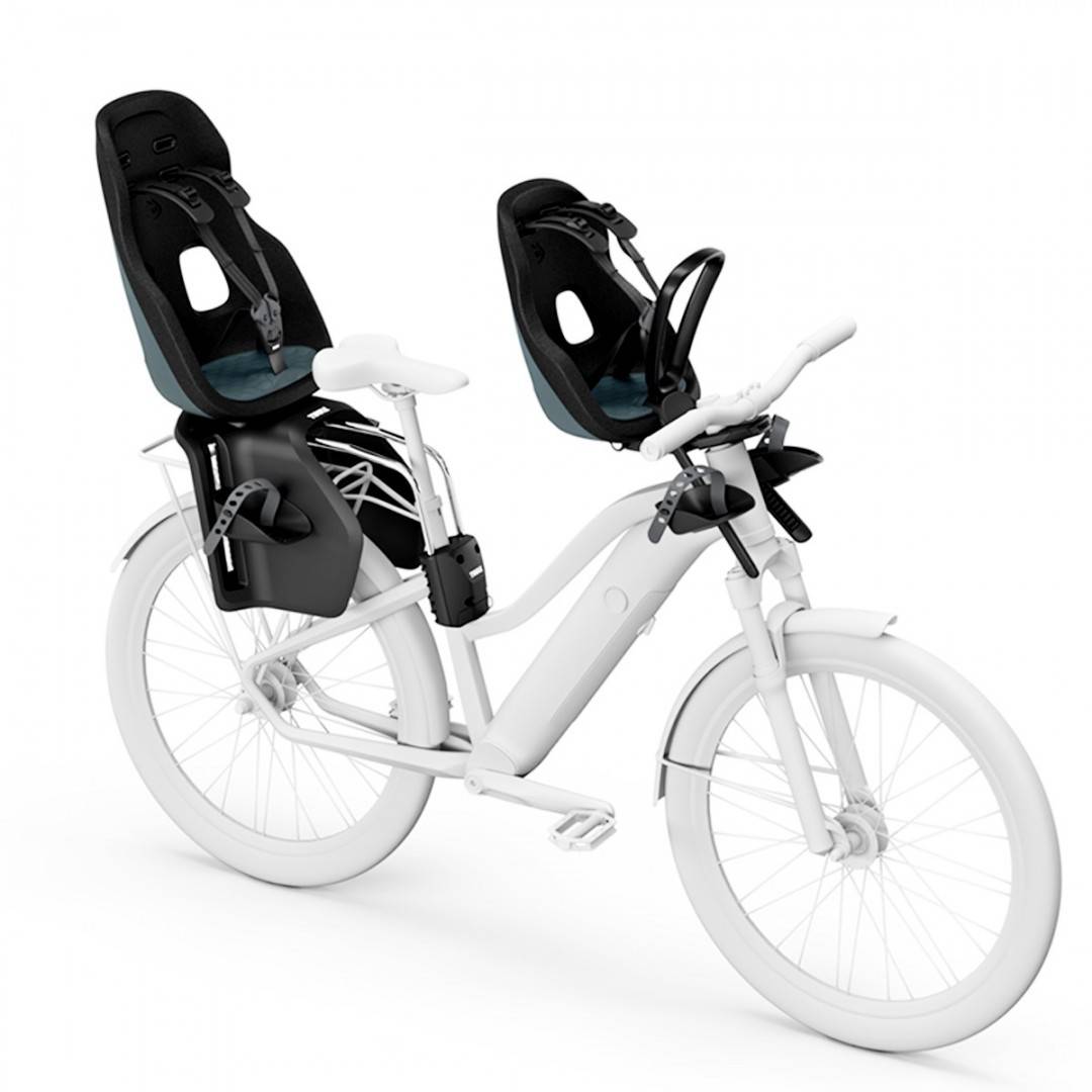Scaun pentru copii, cu montare pe bicicleta in spate - Thule Yepp Nexxt 2 Maxi Frame mounted, Dark Slate