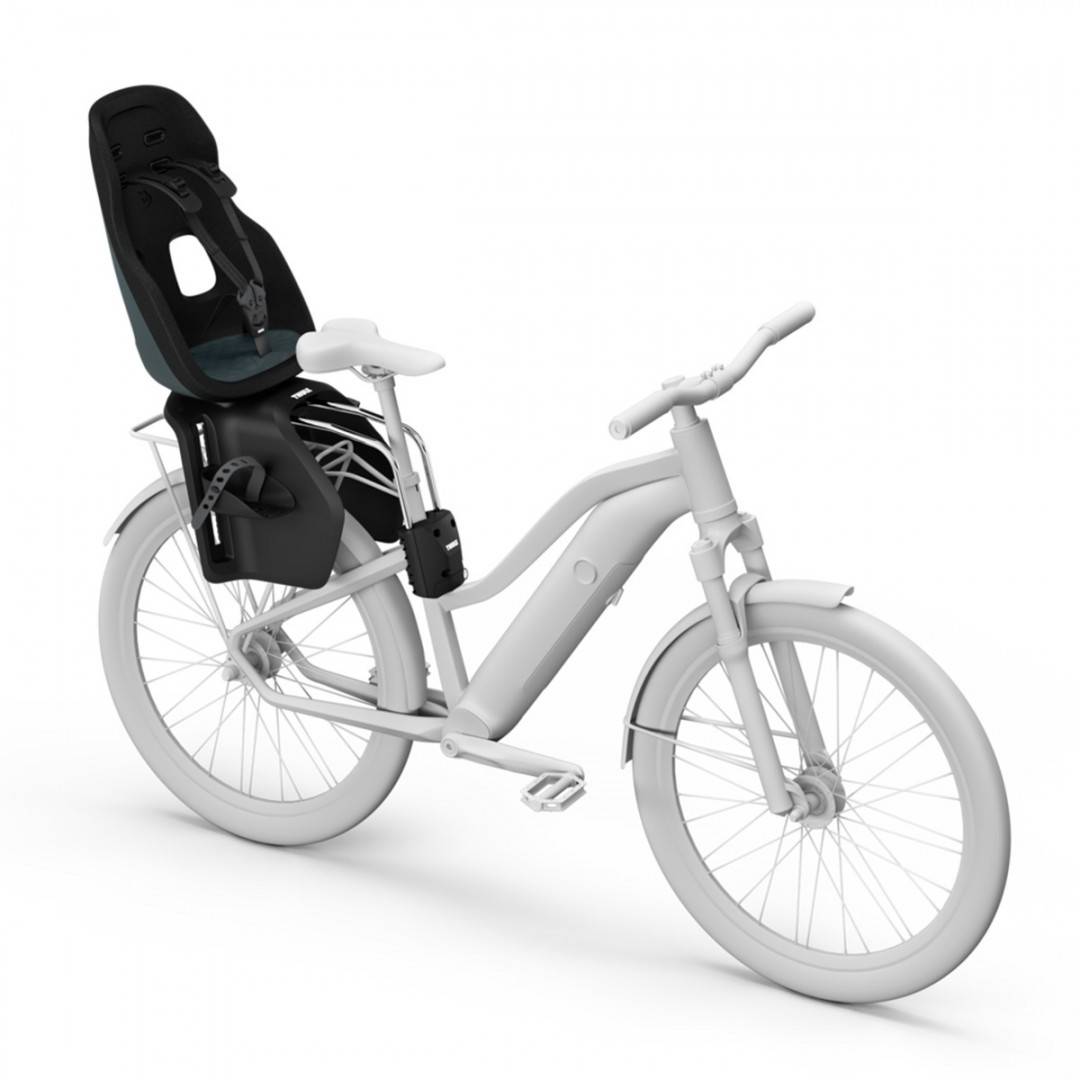 Scaun pentru copii, cu montare pe bicicleta in spate - Thule Yepp Nexxt 2 Maxi Frame mounted, Dark Slate