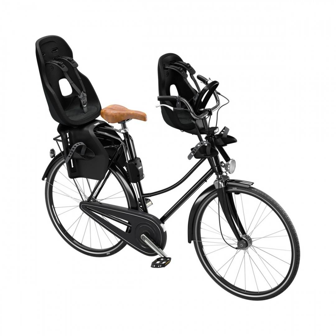 Scaun pentru copii, cu montare pe bicicleta in spate - Thule Yepp Nexxt 2 Maxi Frame mounted, Midnight-Black