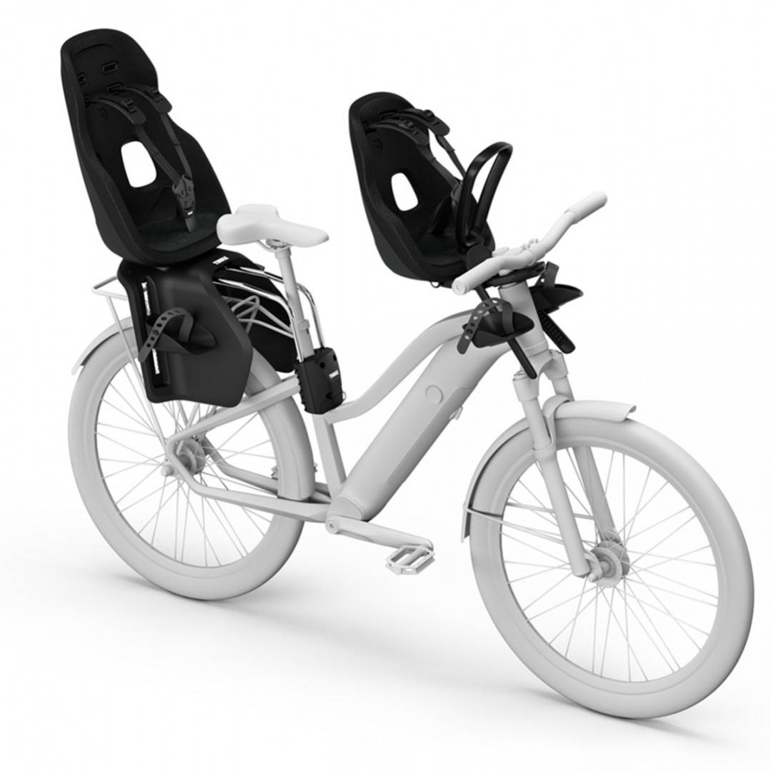 Scaun pentru copii, cu montare pe bicicleta in spate - Thule Yepp Nexxt 2 Maxi Frame mounted, Midnight-Black