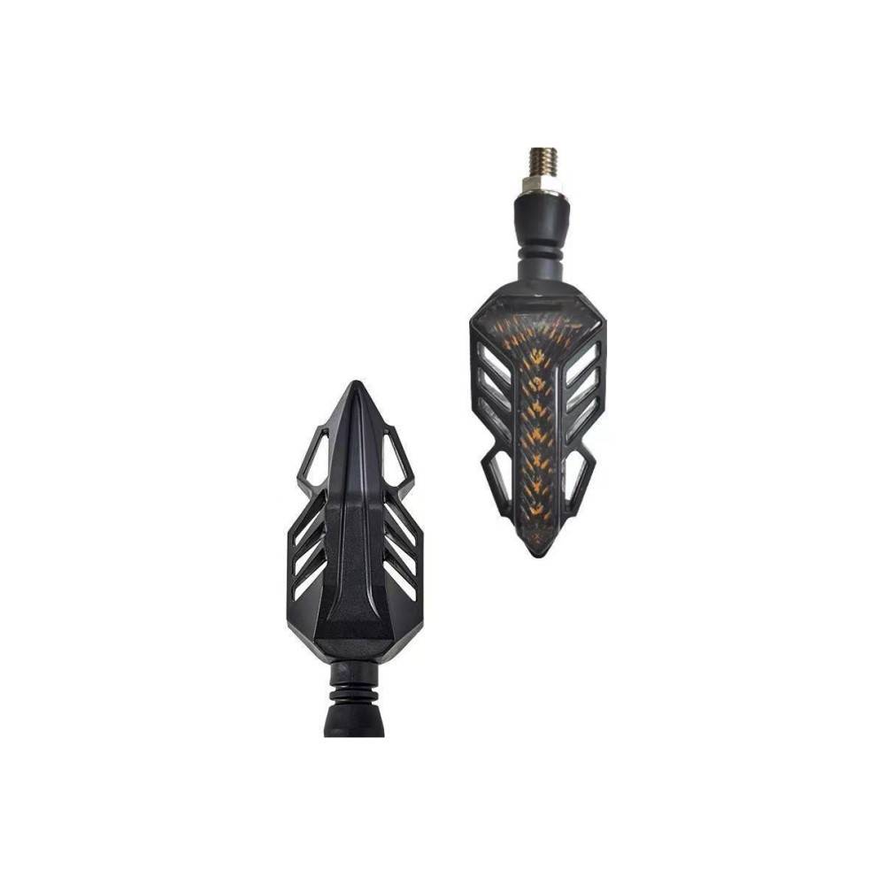 Semnalizare moto 12V cu semnalizare LED alba