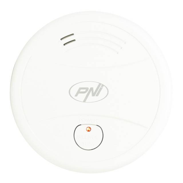 Senzor de fum PNI A024 cu Wi-Fi, control din aplicatia Tuya Smart, alimentare baterie 9V, 85dB, alarma sonora si vizuala, alarma silentioasa
