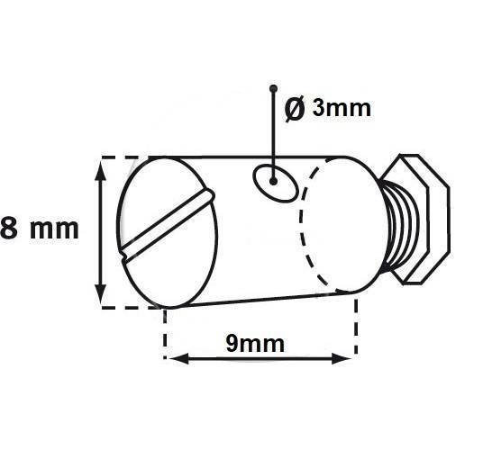 Set 10 buc niplu cablu frana / acceleratie (model 5)