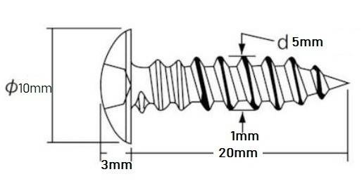 Set 10 buc suruburi Husqvarna 136 (M5 x 20mm)