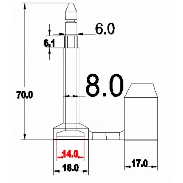Set 10 bucati Sigiliu galben pentru container