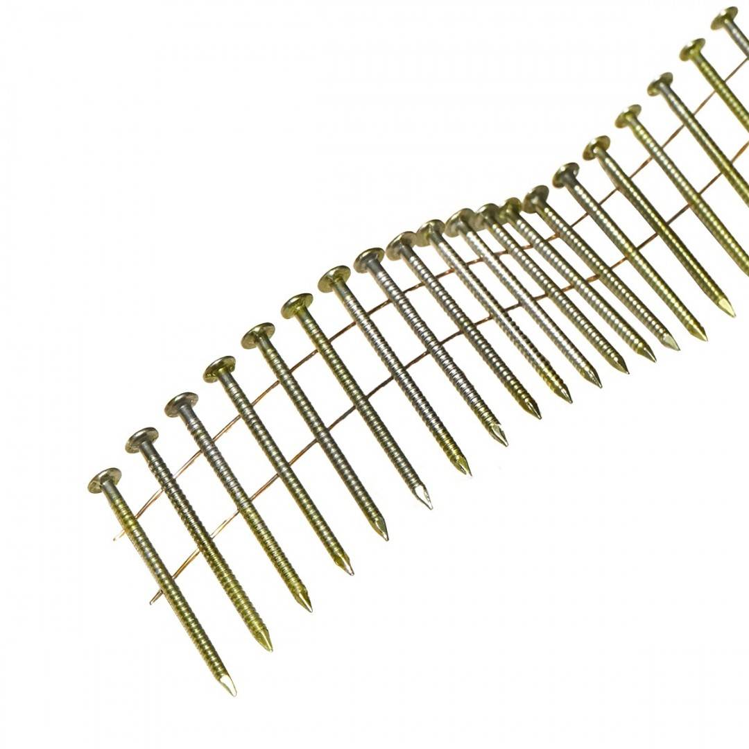 Set 12000 cuie pe tambur/rola, inelate 2.3x40mm, 300buc/rola
