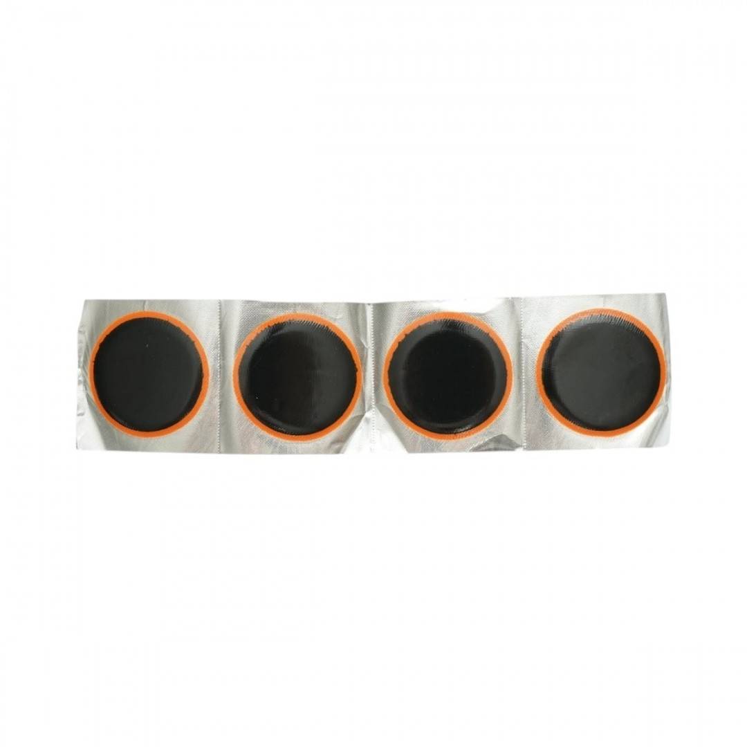 Set 16 petice vulcanizare rotunde 52mm + 1 tub adeziv Super Valcarn G 22ml pentru camere de aer L3-A Maruni made in Japan