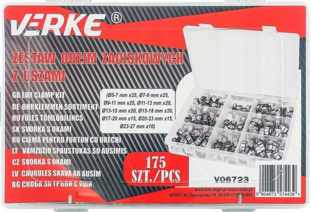 Set 175 buc Cleme cu urechi VERKE