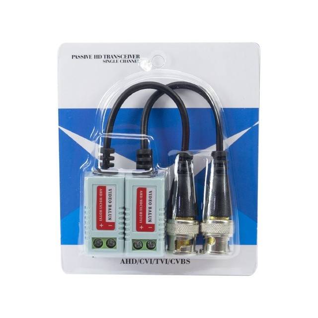 Set 2 Adaptori CCTV PNI 201C Video Balun Pasiv BNC pe fir 600m pt. cablu CAT5